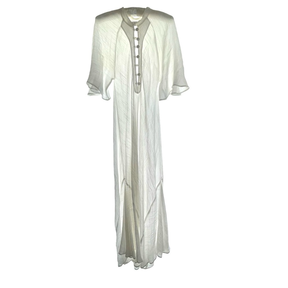 Christy Dawn white very rare sold out white button dress